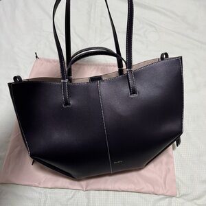 Cyme Edition Textured Black with Ecru Stitching